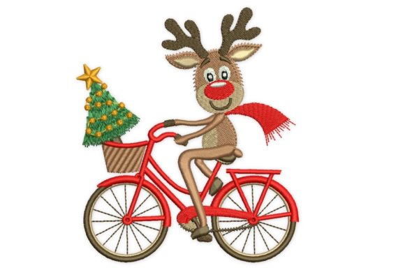 Christmas Deer on Bike: A Craft Fair Design Review