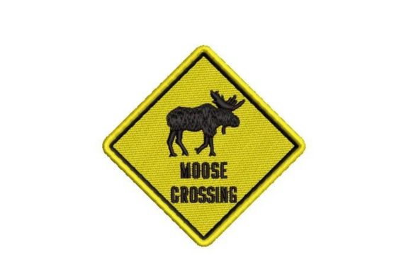 Moose Crossing Sign: A Designer's Review for Real Embroidery Projects