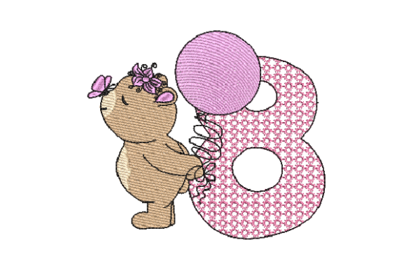 Number 8 Cute Teddy: A Seasonal Embroidery Designer's Review