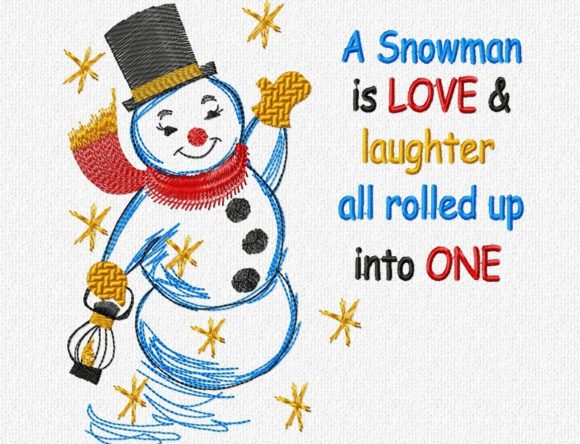 Snowman is Love – A Seasonal Embroidery Review